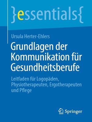 cover image of Grundlagen der Kommunikation für Gesundheitsberufe